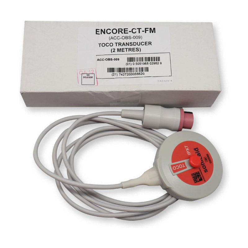 Huntleigh TOCO Transducer Probe, Pink, 2m Cable | ACC-OBS-009
