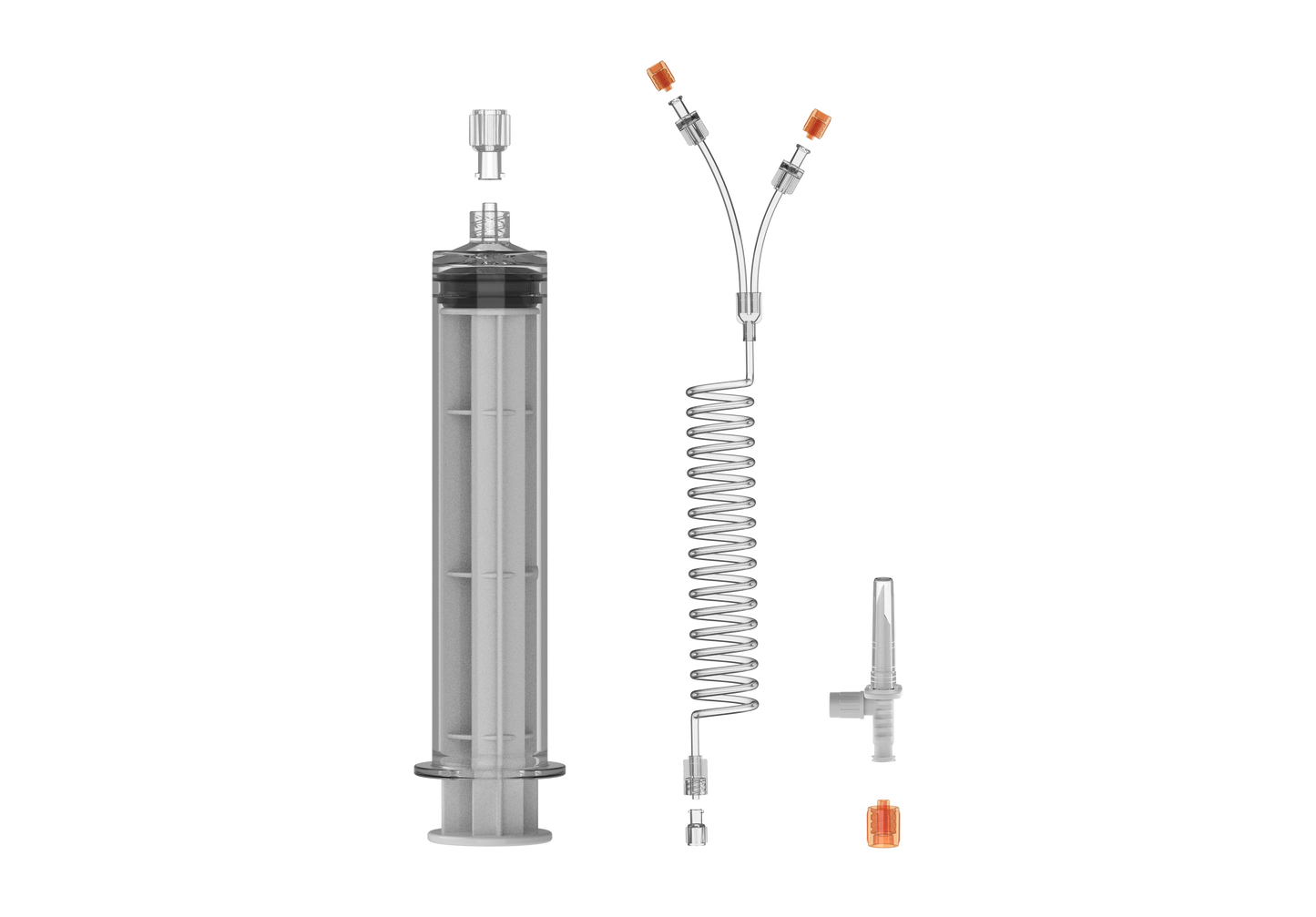 60ml Syringe Kit with Y-Coiled Tube & Spike | 200301A