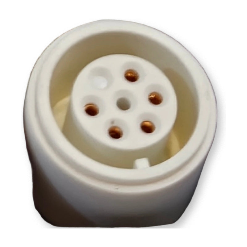 Female Panel Connector 5-Pin White, Draeger 300 Model C | TNC-FPC003