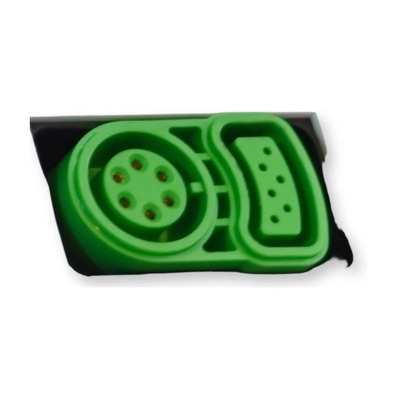 Female Panel Connector 12-Pin Green, Draeger 300 Model C | TNC-FPC001