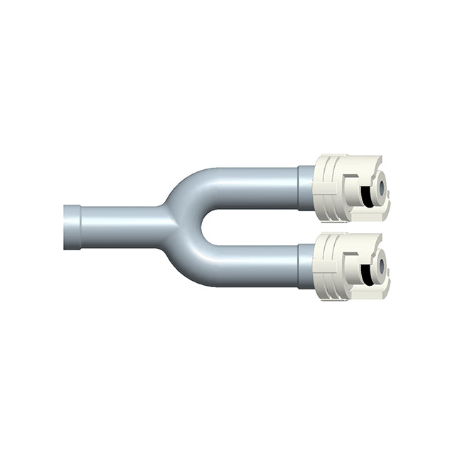 Compatible with GE Healthcare NIBP Y-adapter, single unfitted to dual male twist lock Cuff Adapter,3.5mm (10 pcs/bag)