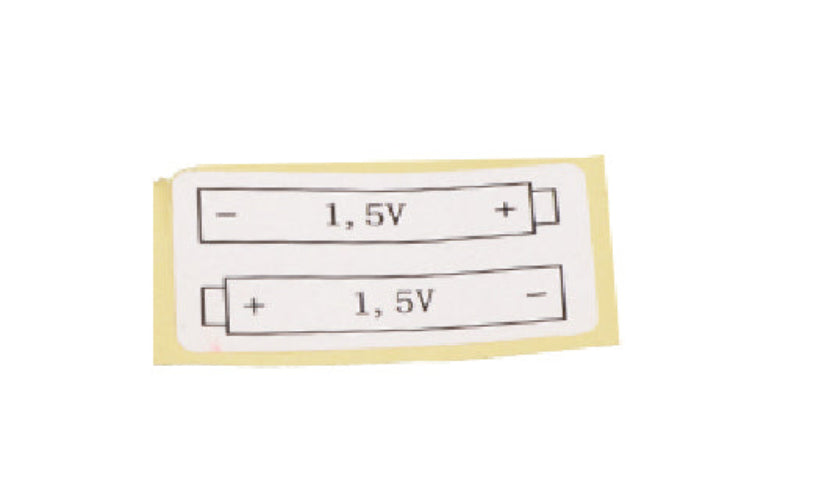 Battery Label for Precision Medical Air-Oxygen Blender | Y13-M041-03