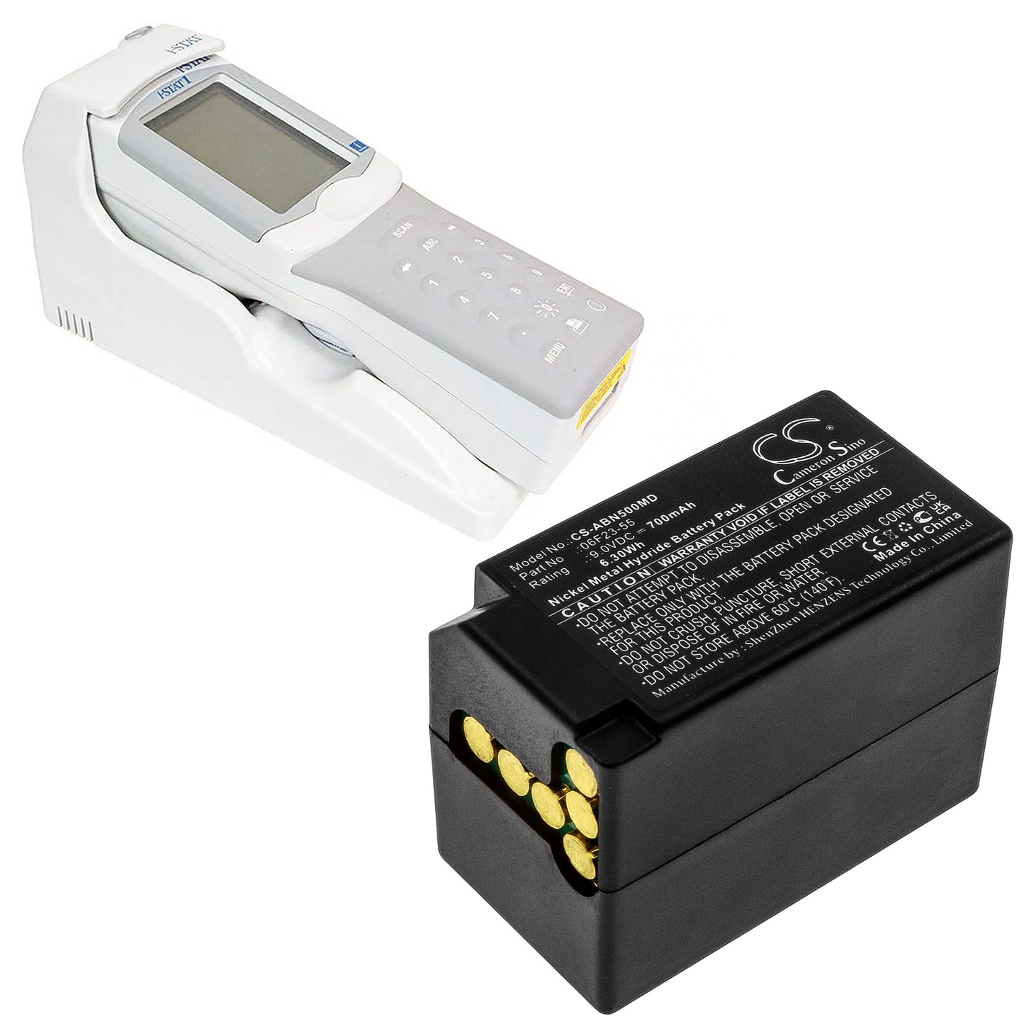 Battery for Abbott i-STAT 1 / i-STAT 300-G / AN-500 – 9.0V 700mAh