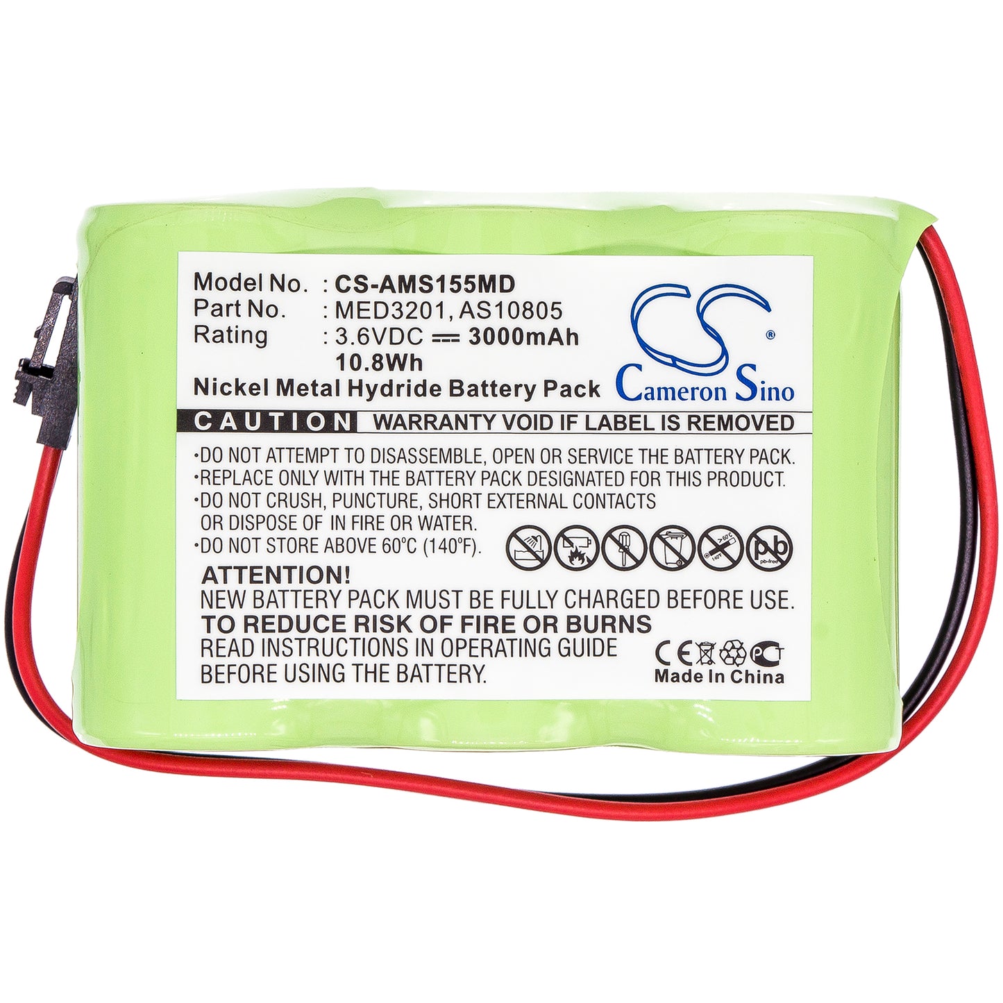 Battery for Welch-Allyn / Alaris Medicalsystems Infusion Pump – 3.6V 3000mAh
