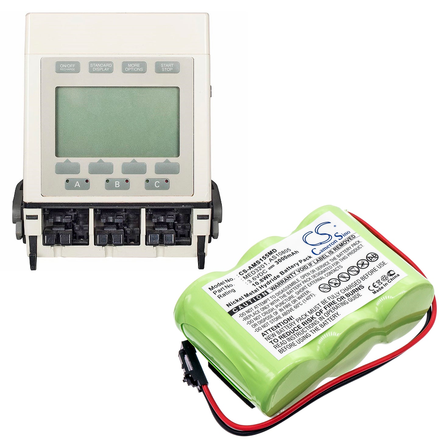 Battery for Welch-Allyn / Alaris Medicalsystems Infusion Pump – 3.6V 3000mAh
