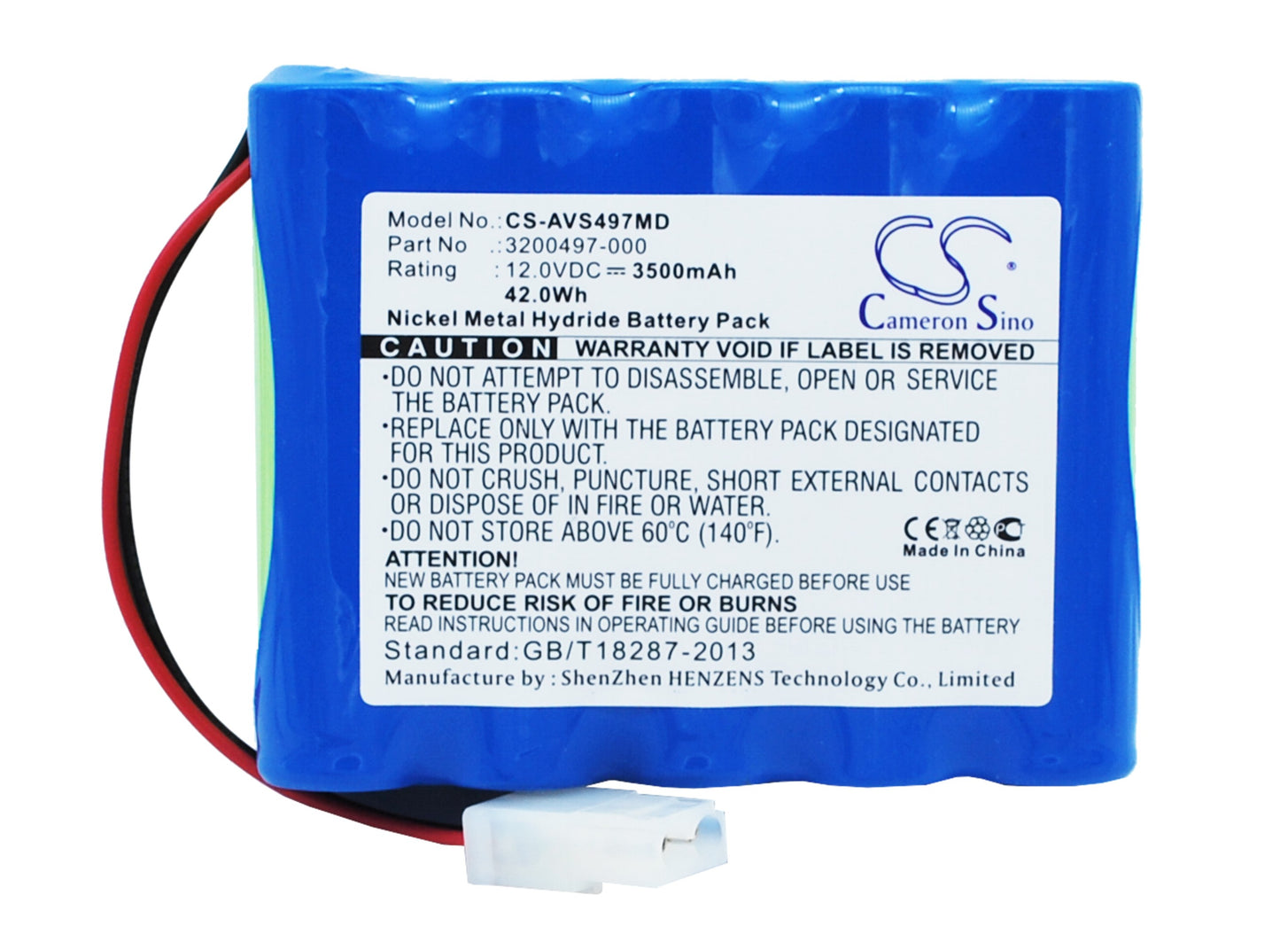Battery for Viasys Vela / AVEA / CareFusion Ventilators – 12.0V 3500mAh