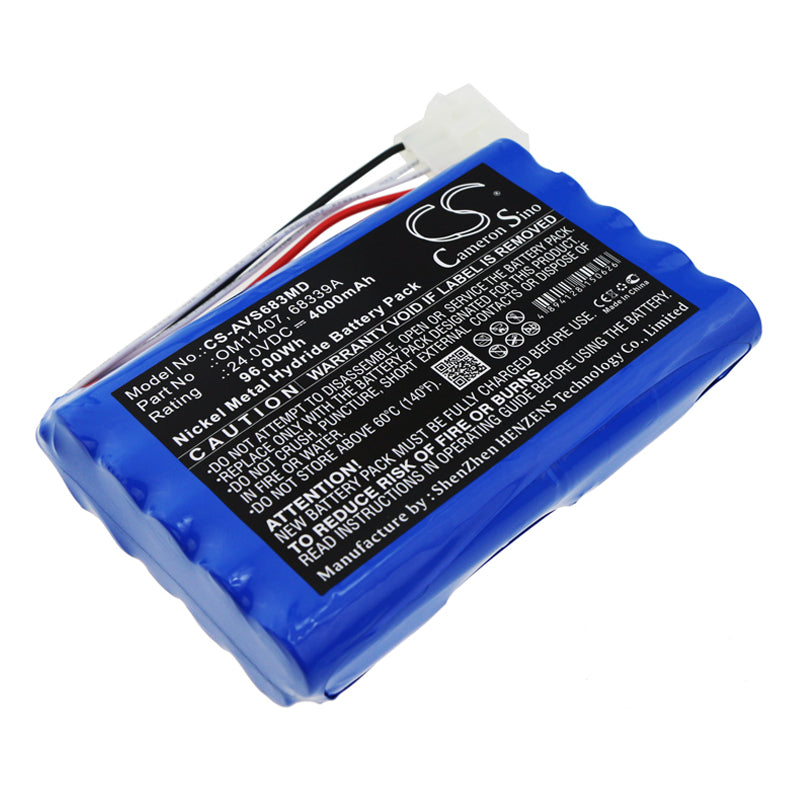 Battery for Viasys Healthcare AVEA Ventilator / AVEA VENT 68339 / 6068 / 68339A / 68339K, Carefusion Avea 68339A, Bird Avea Vent 68339 / CareFusion Avea Ventilator – 24.0V 4000mAh