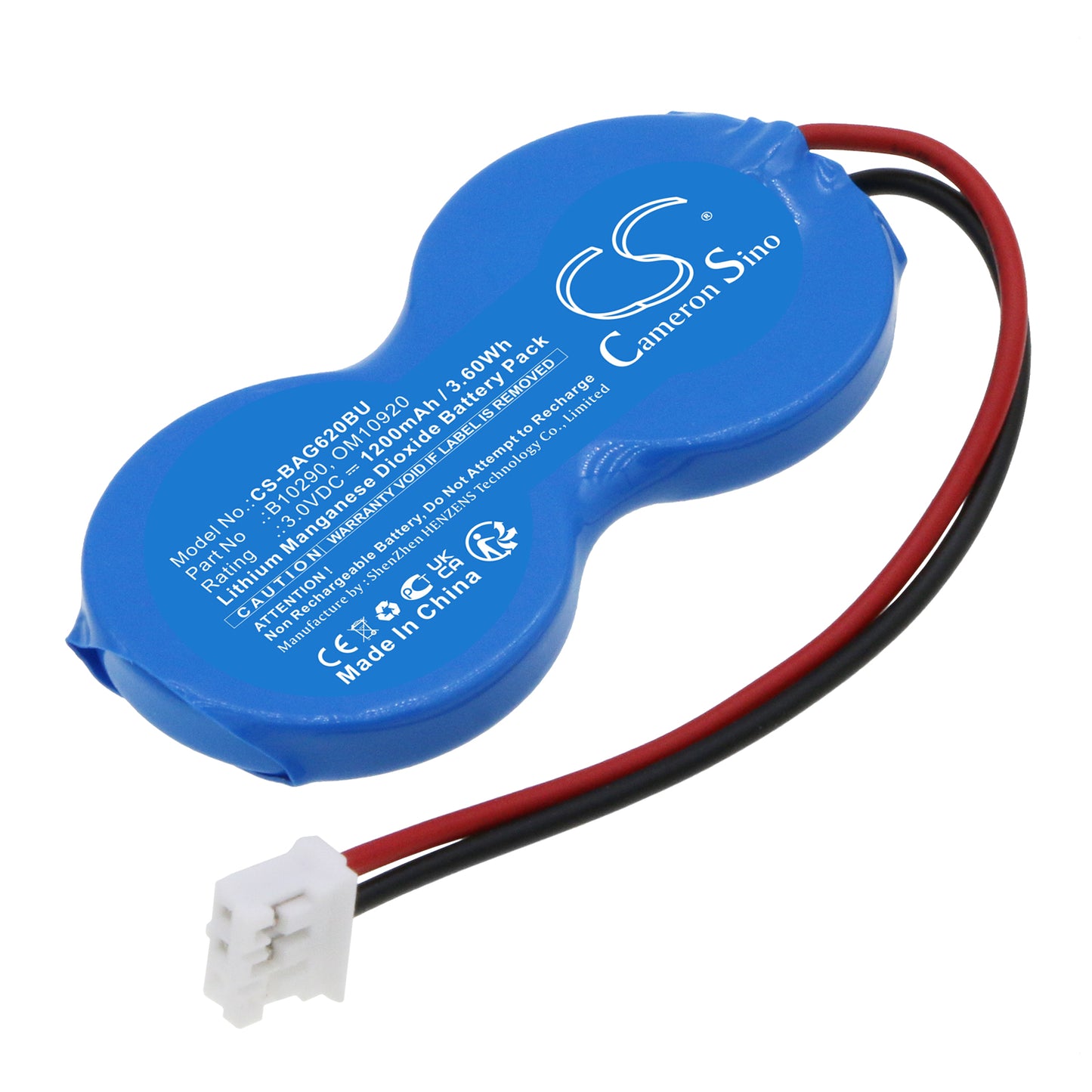 Battery for Baxter Flo-Gard 6201 / 6300 / 6301 / CareFusion Scanner 8015 – 3.0V 1200mAh