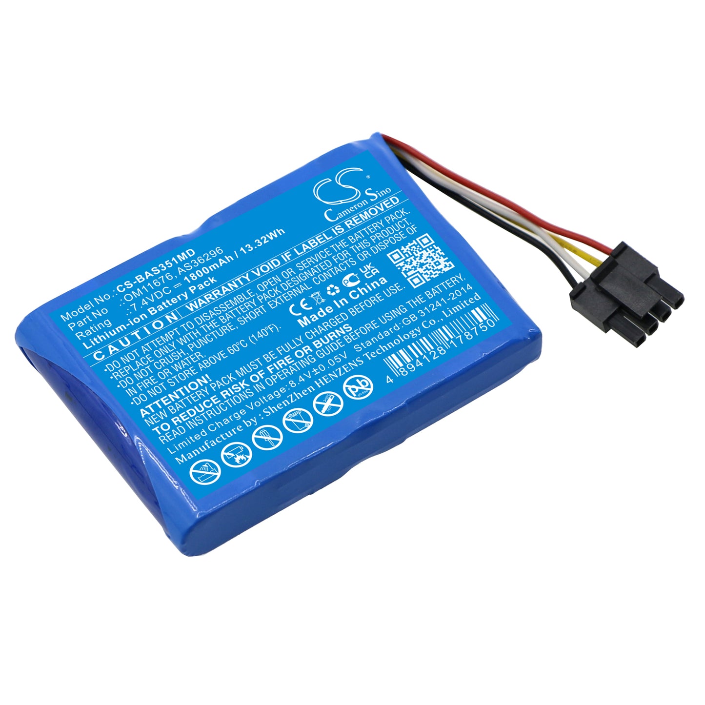Baxter Healthcare & Sigma Spectrum Infusion Pump 1800mAh Medical Replacement Battery compatible – 7.4V Li-ion