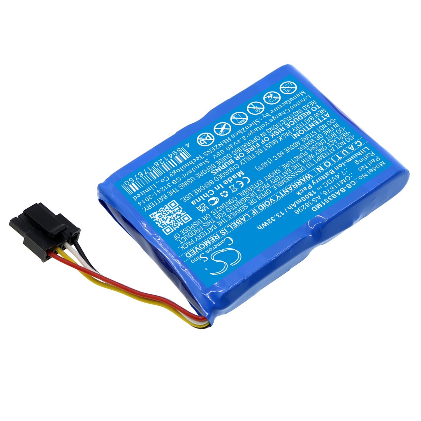 Baxter Healthcare & Sigma Spectrum Infusion Pump 1800mAh Medical Replacement Battery compatible – 7.4V Li-ion