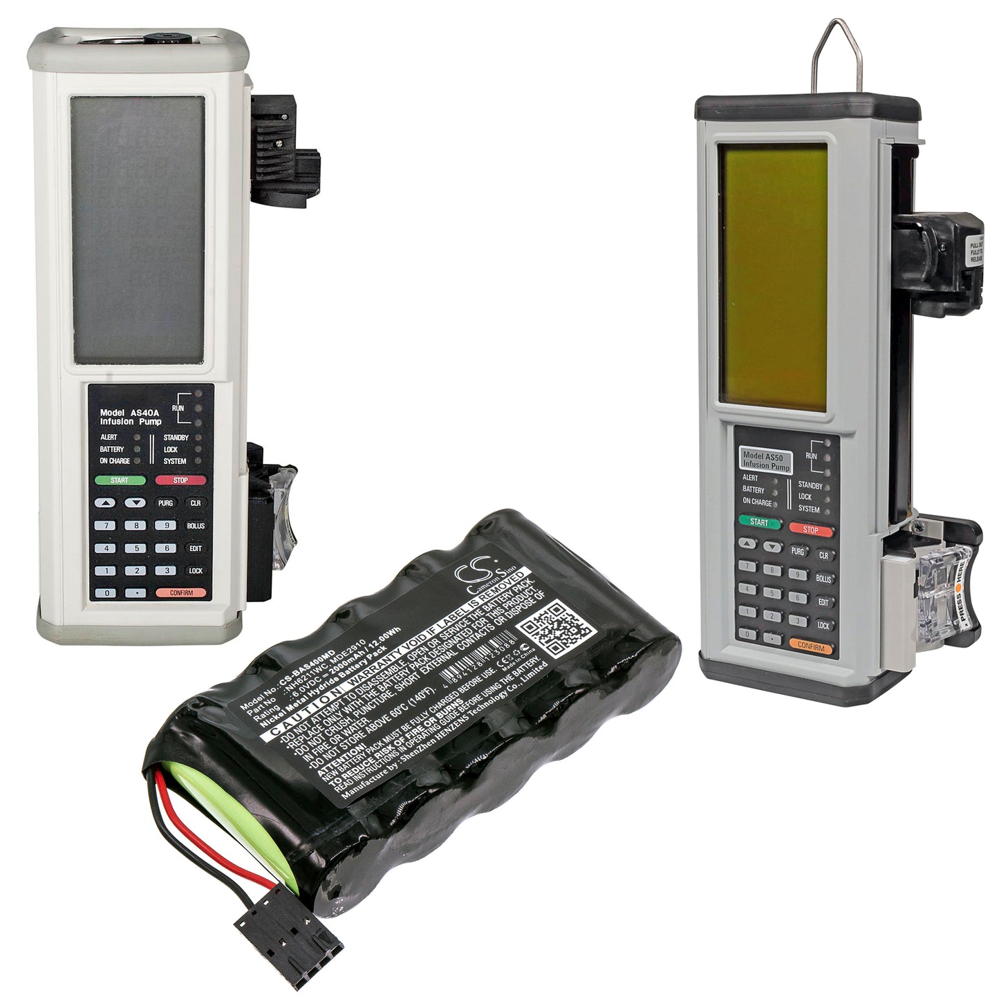 Battery for Baxter Healthcare Syringe Pump AS40 / AS50 / AS60A – 6.0V 2000mAh