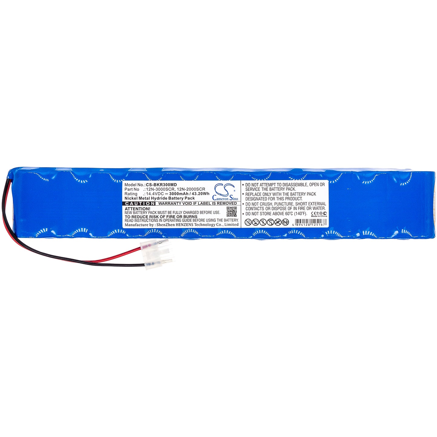 Battery for Schiller Defigard 3002 / Bruker 3002 IH – 14.4V 3000mAh