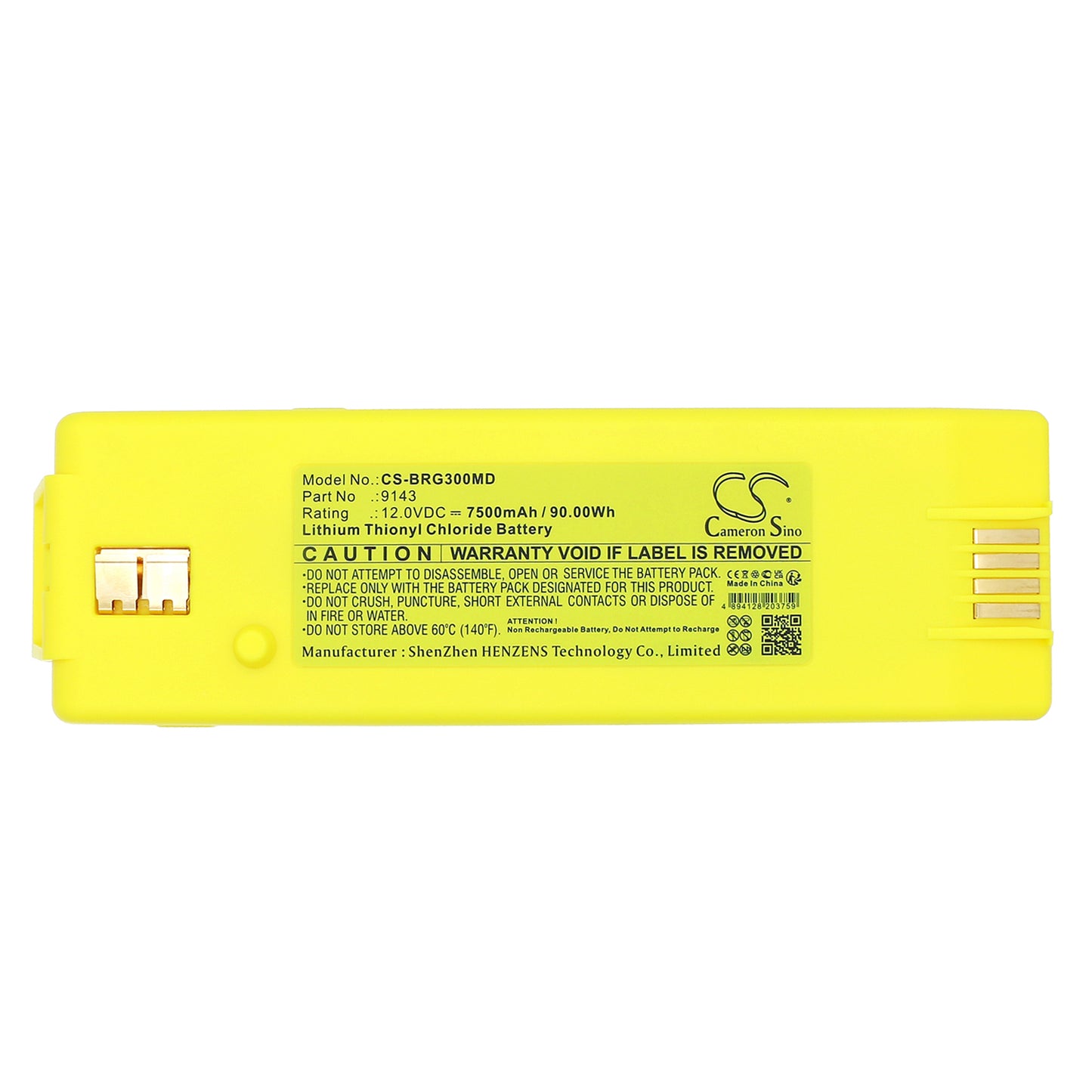 Battery compatible with Cardiac Science Powerheart G3 AED – 12V 7500mAh – CS-BRG300MD