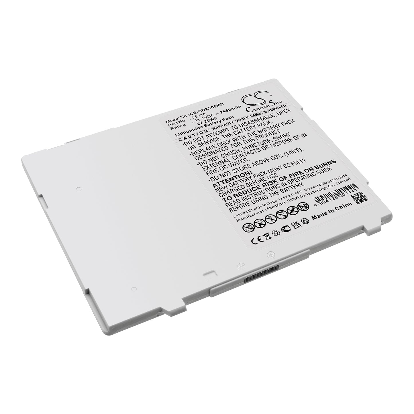 Battery compatible with Canon CXDI Wireless DR Panels – 11.1V 2450mAh CS-CDX500MD