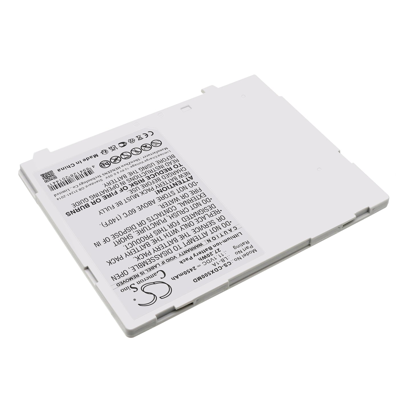 Battery compatible with Canon CXDI Wireless DR Panels – 11.1V 2450mAh CS-CDX500MD