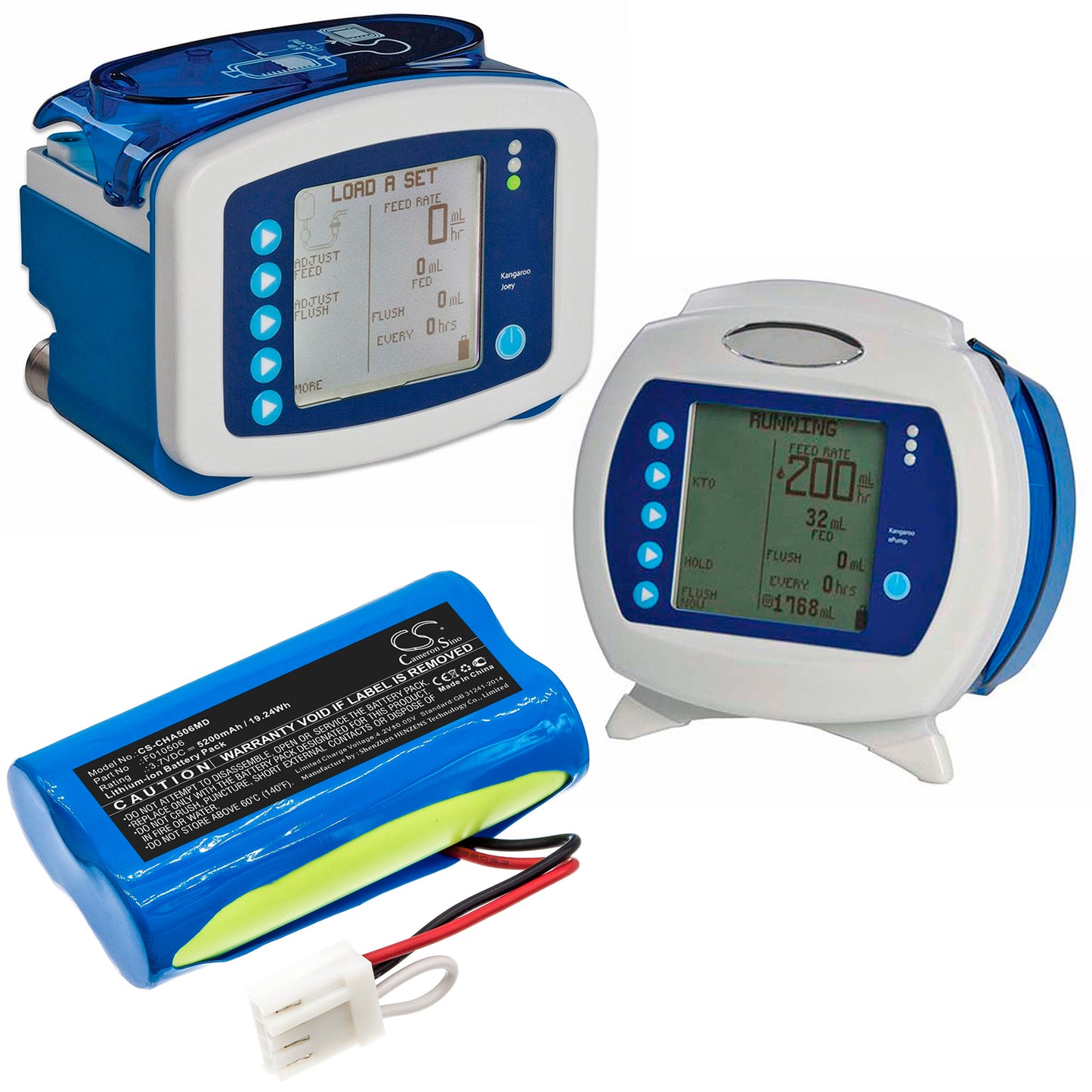Battery for Cardinal Health Kangaroo Joey Enteral Feeding Pump – 3.7V 5200mAh