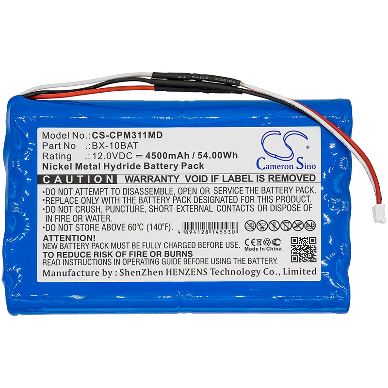 Battery for Colin Press-Mate PAL 3110 / Baxter Duxeo BX10 – 12V 4500mAh