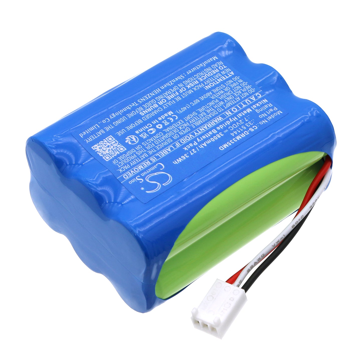 Battery compatible with Drager PSS Merlin – 7.2V 3800mAh Ni-MH – CS-DRM335MD