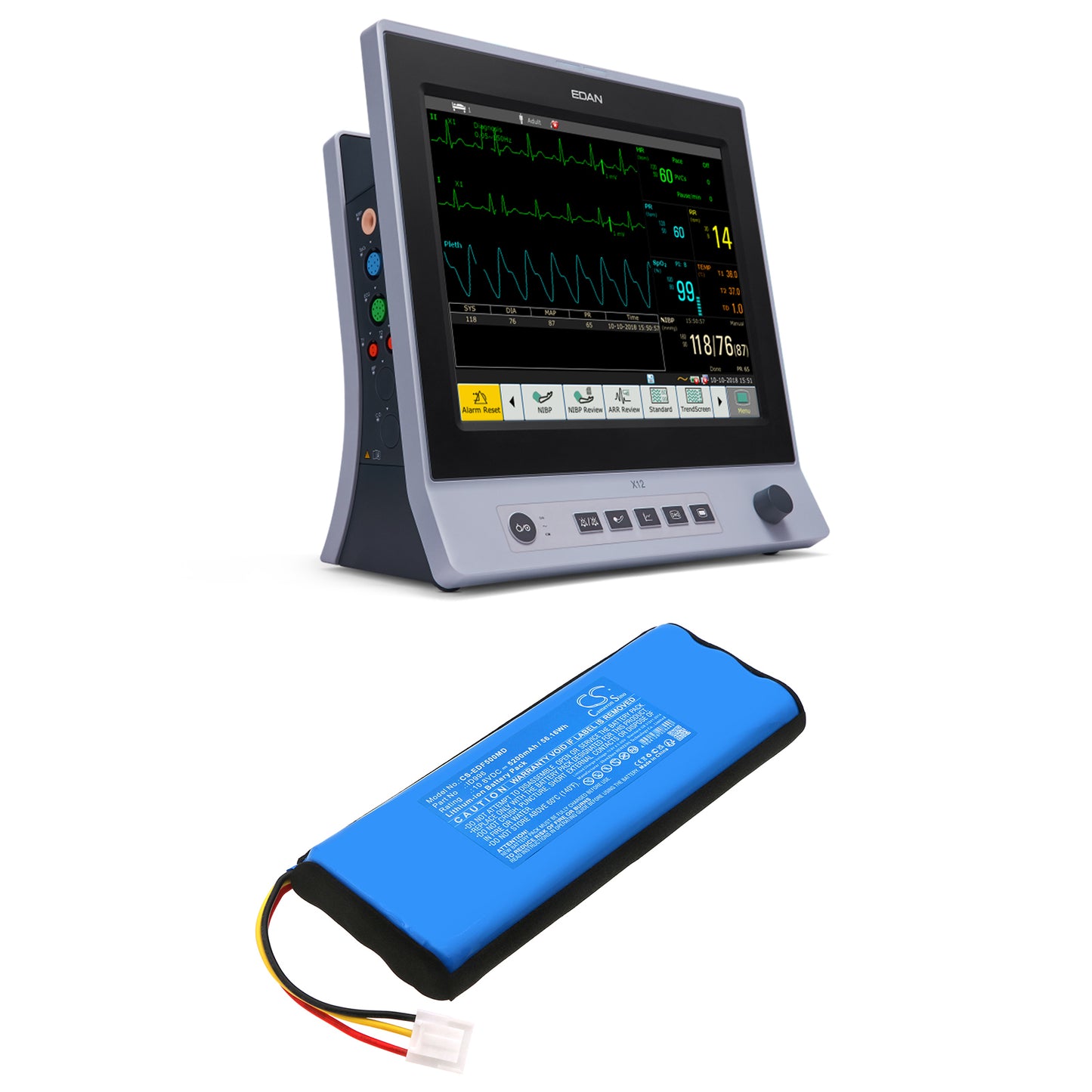 Battery for EDAN X12 / F15 – 10.8V 5200mAh