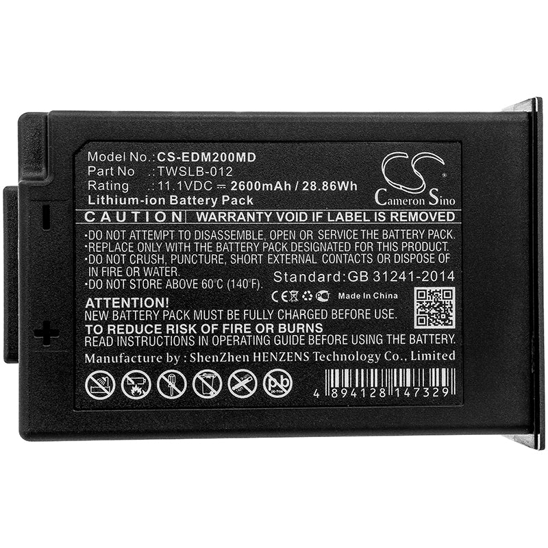 Edan IM12 & IM20 Medical Battery compatible – 2600mAh, 11.1V Li-ion