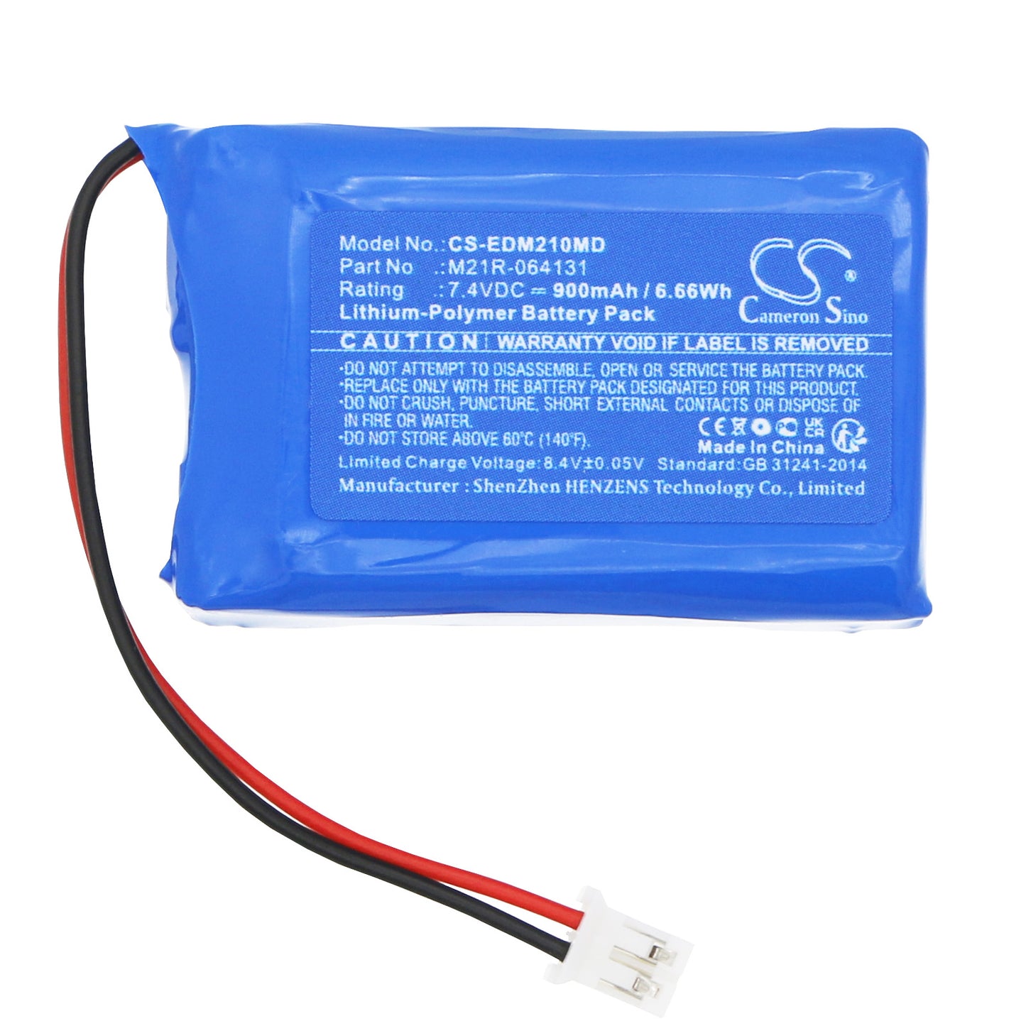 Battery compatible with EDAN Pro II / Sonotrax II Doppler – 7.4V 900mAh – CS-EDM210MD