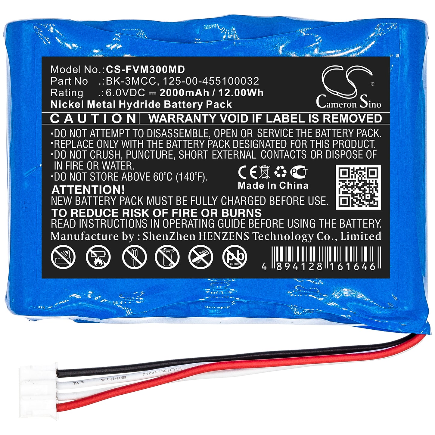 Battery for Fresenius Injectomat 500 / Agilia Series Syringe Pump – 6.0V 2000mAh