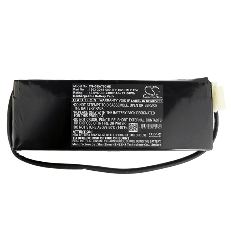Battery for Datex Ohmeda / GE Aestiva / Aespire / SmartVent / 7900 Ventilator – 12.0V 2300mAh