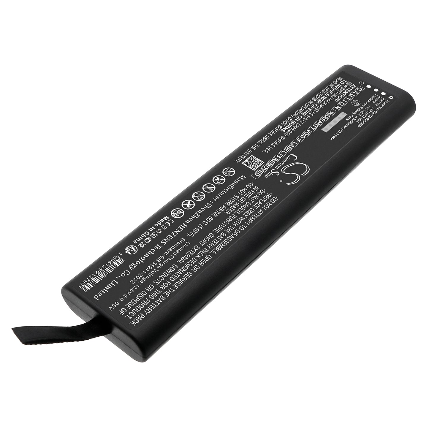 Battery for GE B20 / B30 / B40 Healthcare, Dash 3000 / 4000 / 5000 / B30 / B40 / B50, Moniteur 5000, Moniteur Dash Series – 11.1V 5200mAh