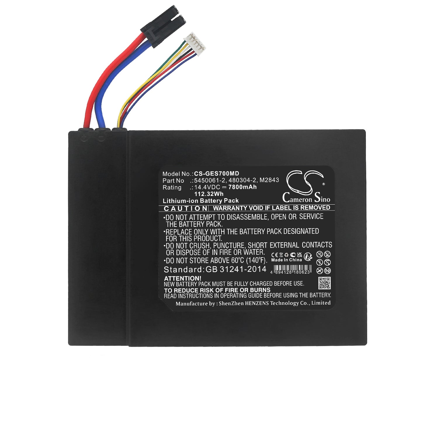 Battery for GE Ultraschall Logiq / Polaris / Volusion S8 – 14.4V 7800mAh