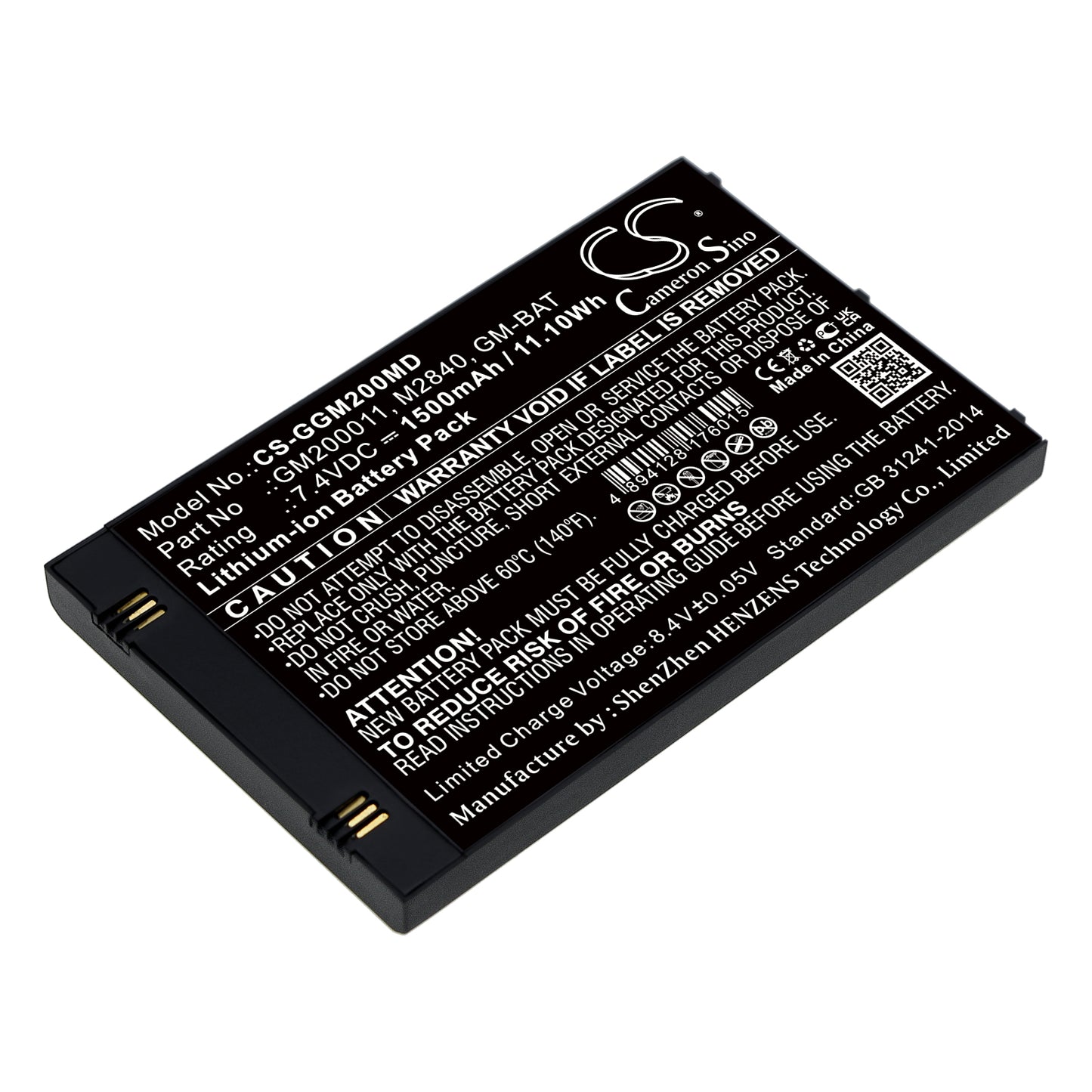 Battery for GE Vscan Pocket Ultrasound / Echographe Vscan – 7.4V 1500mAh