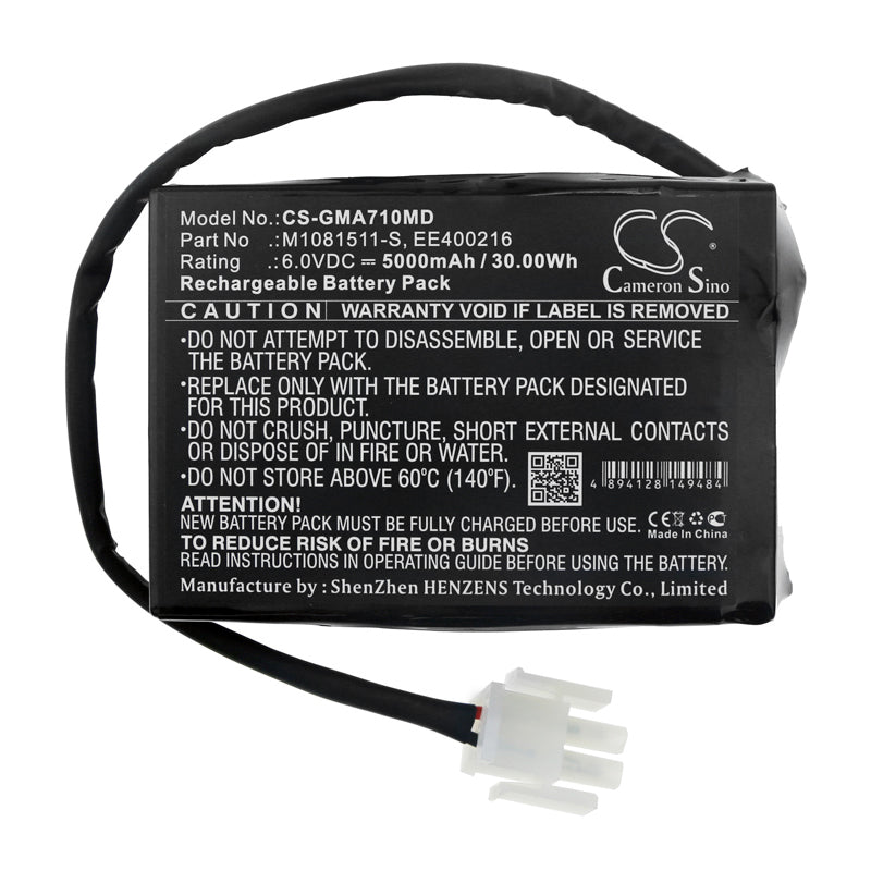 6V Battery Replacement Compatible with GE EE400216, M1081511-S Aespire 7100, Aespire 7100 IEC, Aespire 7100 IEC Di, Aestiva 5 7100