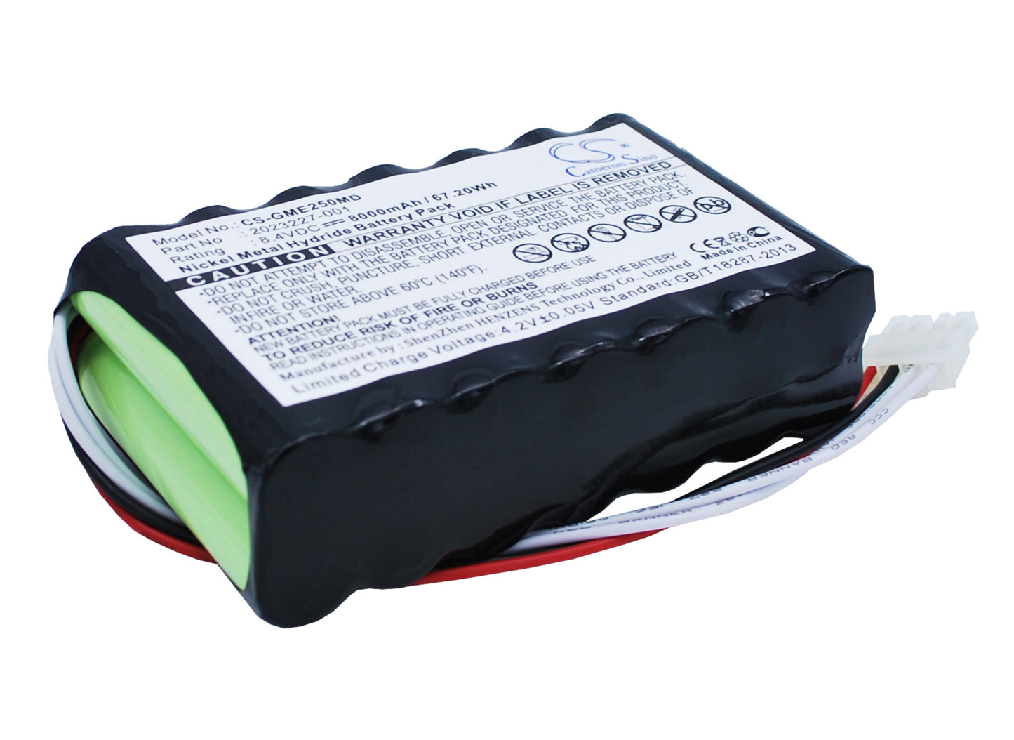Replacement Battery for GE Dash 2500 / Voluson P8 / Aespire 7900 – 8.4V Ni-MH