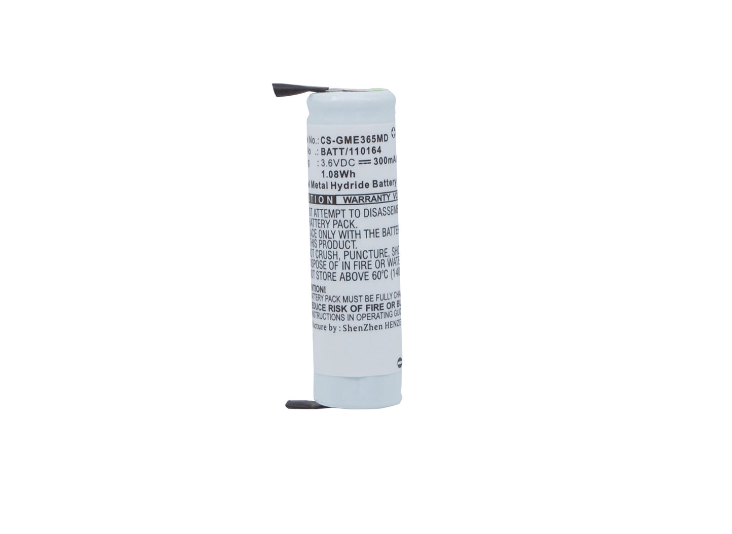 Battery for GE Oxycapnomonitor SMK 365 – 3.6V 300mAh