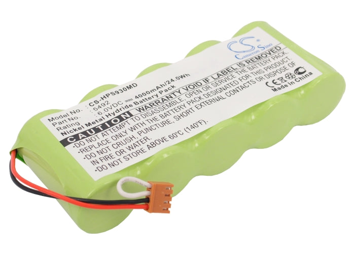 Battery for Respironics 930 Oximeter / 900S-10 / 970SE-10 Smart Monitor / 900S / 900SL / 915 / 950S / 970S / 970SE Home Smart Monitor, Healthdyne 930 Pulse Oximeter / Smart Monitor 900S / 930S / 950S / 970S – 6.0V 4000mAh
