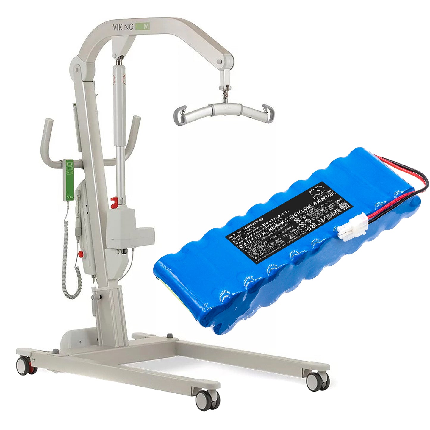 Battery for HillRom Lifter / Liko / Viking M – 24.0V 2500mAh
