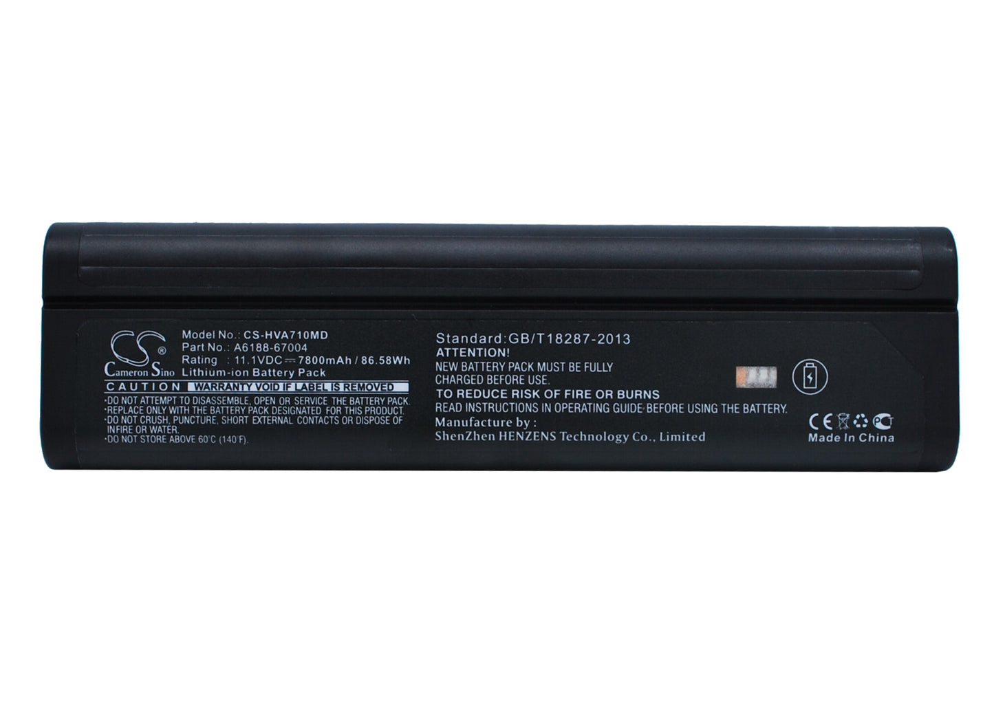 Battery for Yokogawa AQ7282A, AQ7283A, AQ7284A and Tektronix TPS2000B TPS2012B TPS2014B TPS2024B
