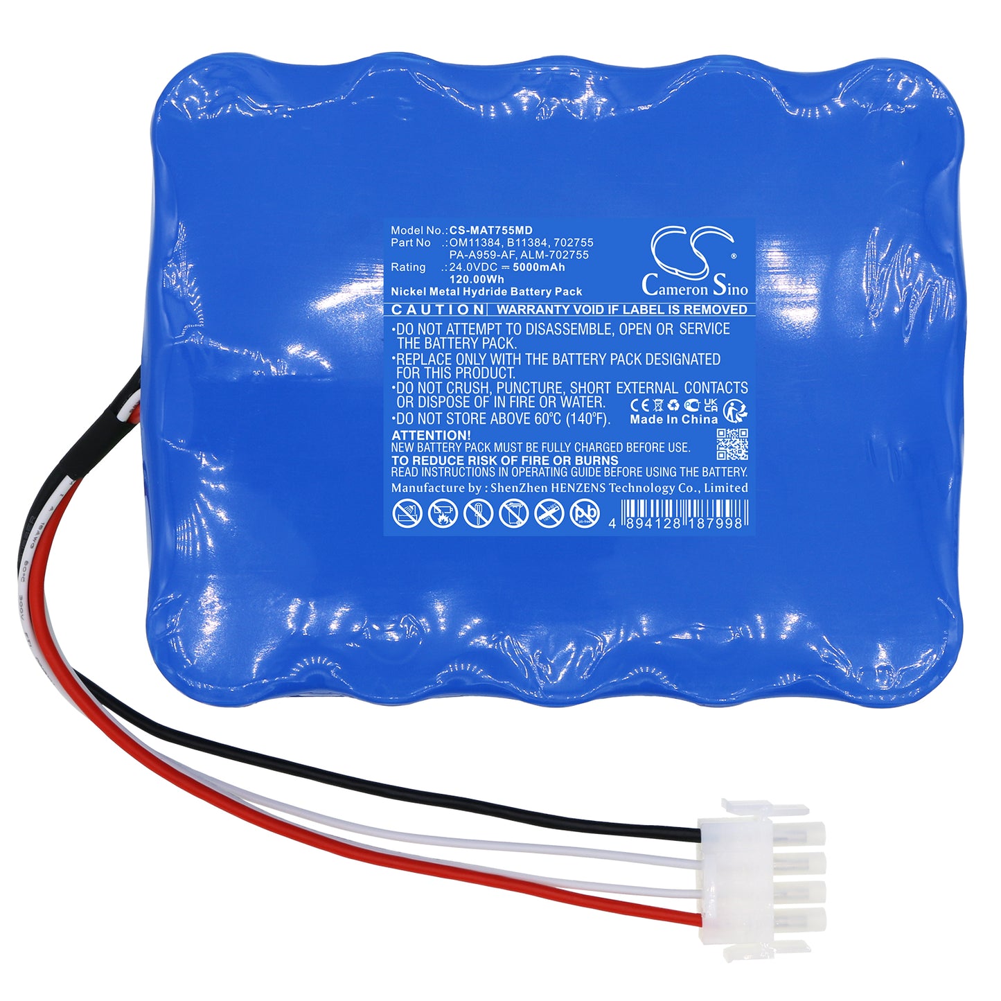 Battery for ECMO / Maquet / Rotaflow Centrifugal Pump System Console – 24.0V 5000mAh