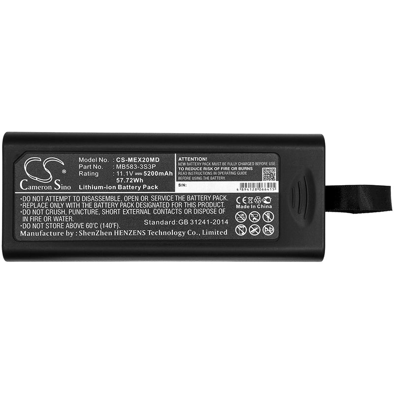 Battery for Mindray T5 / T6 / T8 / BeneView / Accutorr / Passport / DPM / Beneheart / Benevision Patient Monitors – 11.1V 5200mAh