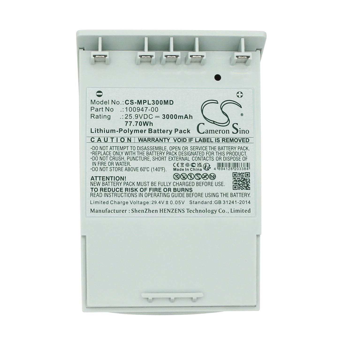 High-Capacity Battery compatible with Medtronic & Physio-Control LUCAS 2 & LUCAS 3 – 3000mAh, 25.9V Li-Polymer