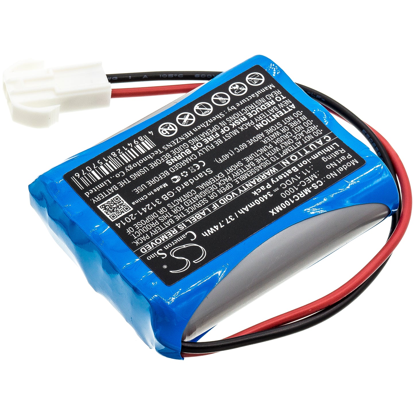 Battery for Mindray MEC-1000 – 11.1V 3400mAh