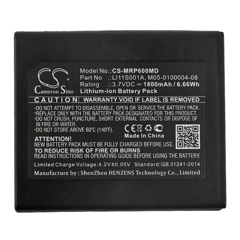 Battery for Mindray PM60 / DPM2 Pulse Oximeter – 3.7V 1800mAh