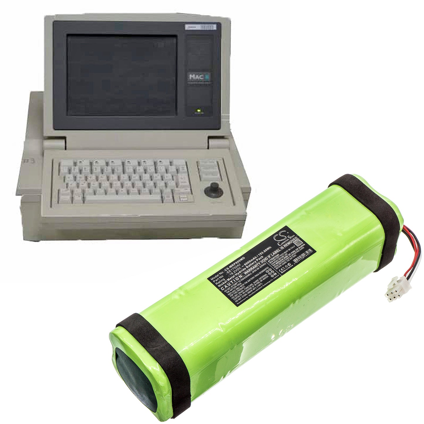 Battery for Marquette MAC 8 / GE MAC PC8 / Mac Stress Monitor – 19.2V 8000mAh