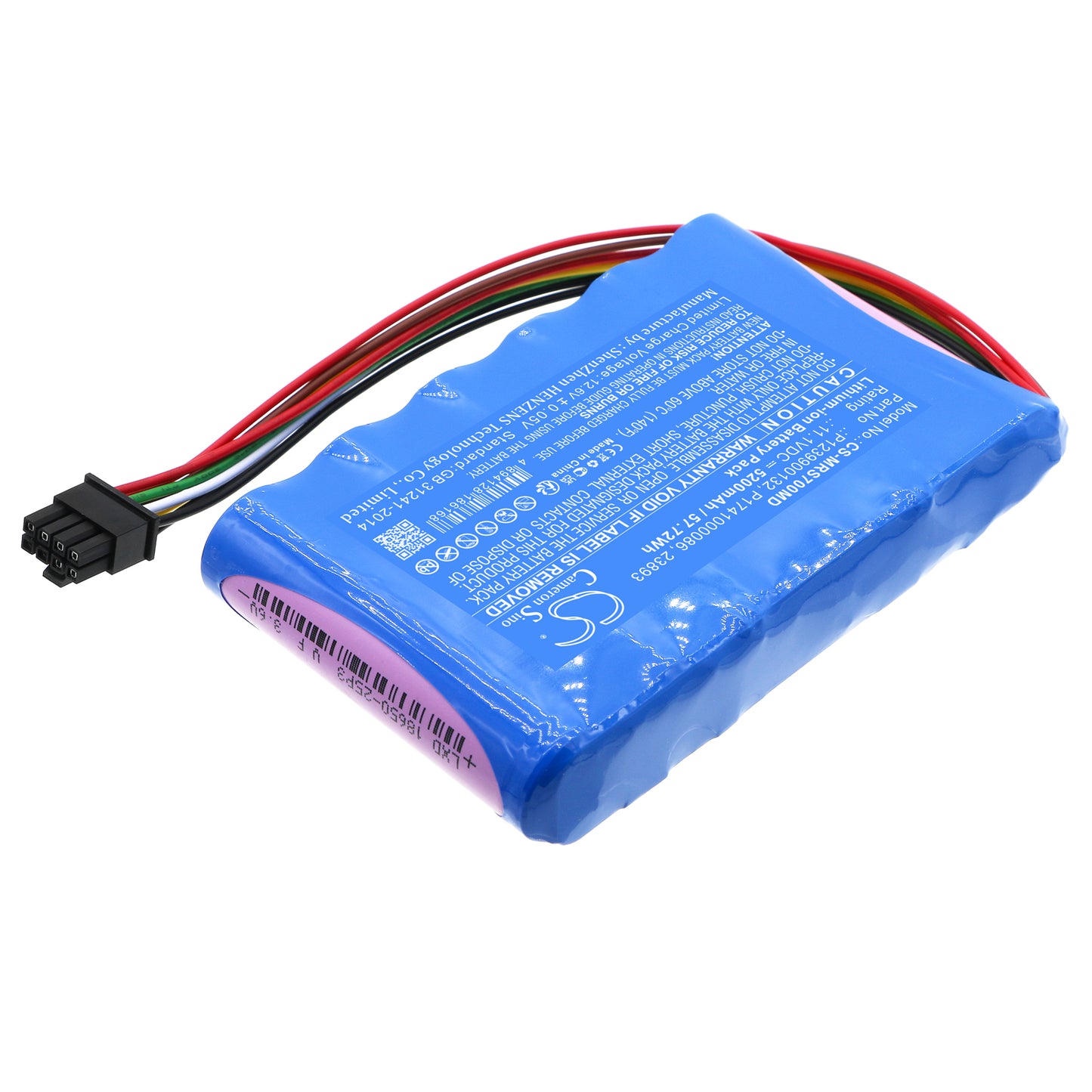 Battery for Masimo 23893 / RDS7 / Root Monitoring Platform – 11.1V 5200mAh