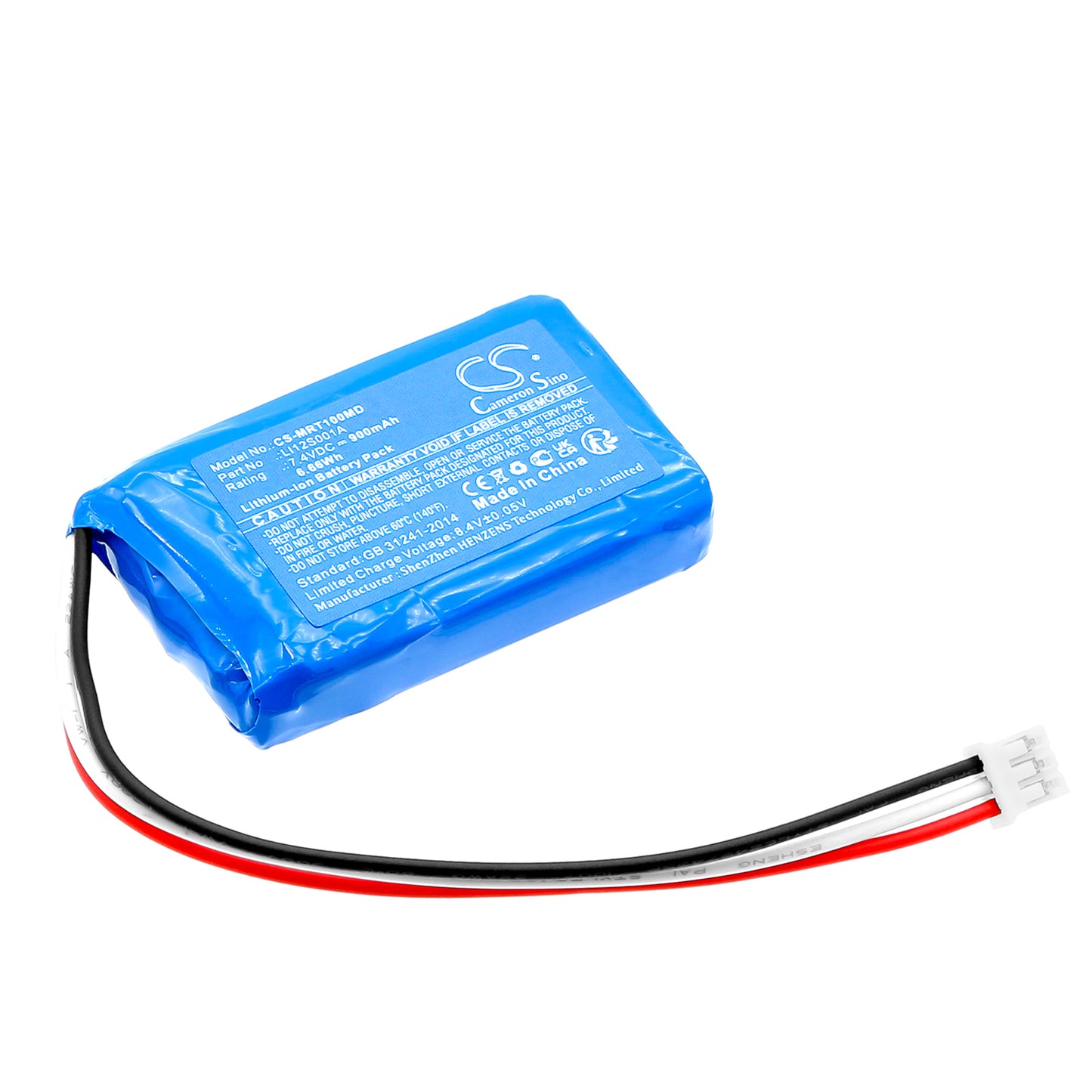 Battery compatible with Mindray Beneview T1 Monitor – 7.4V 900mAh Li-ion – CS-MRT100MD
