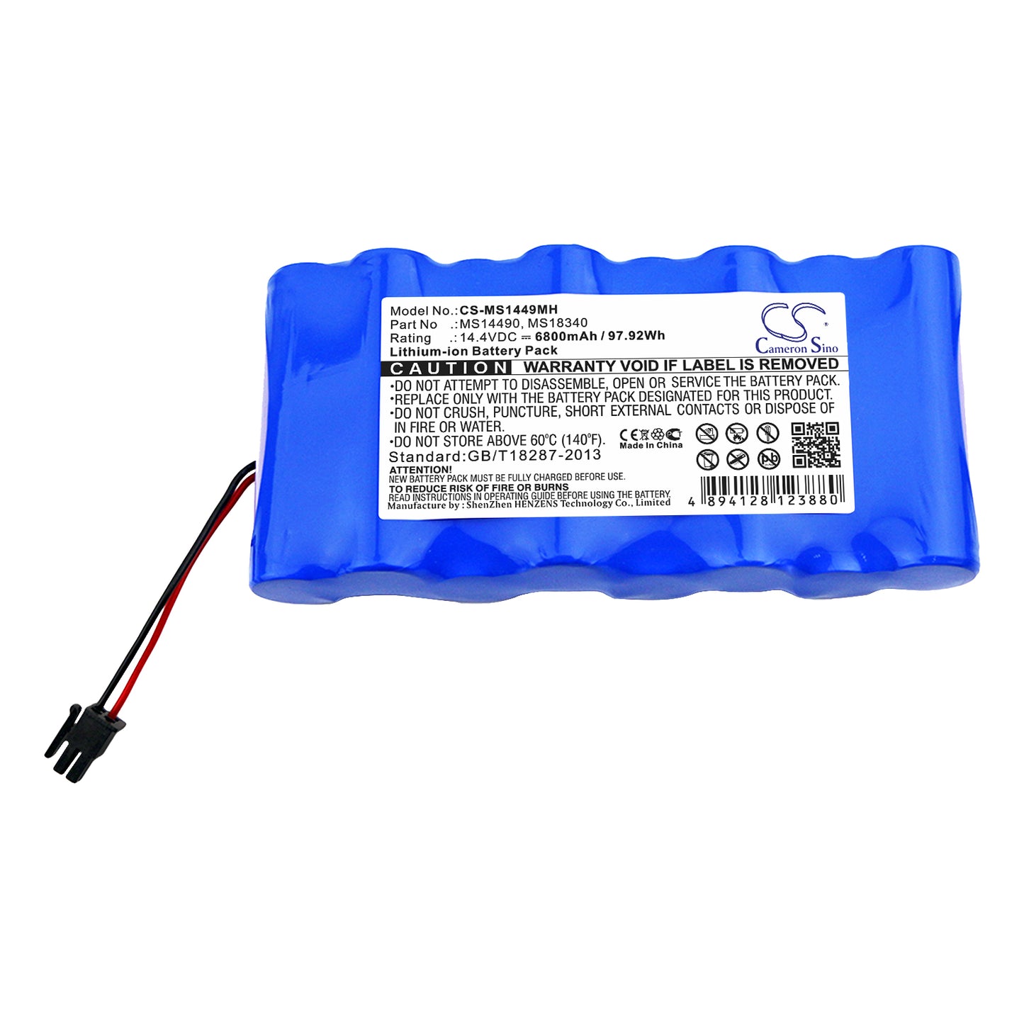 Battery for Critikon Dinamap Plus 8710 / 8720 / 8725, Siemens MS1423 / SC7000 / SC9000XL / SC6002XL, Drager Infinity Vista / INFINITY / DELTA / SC6002XL / Infinity XL / Infinity Delta / Infinity Delta XL / Infinity Gamma XL – 14.4V 6800mAh