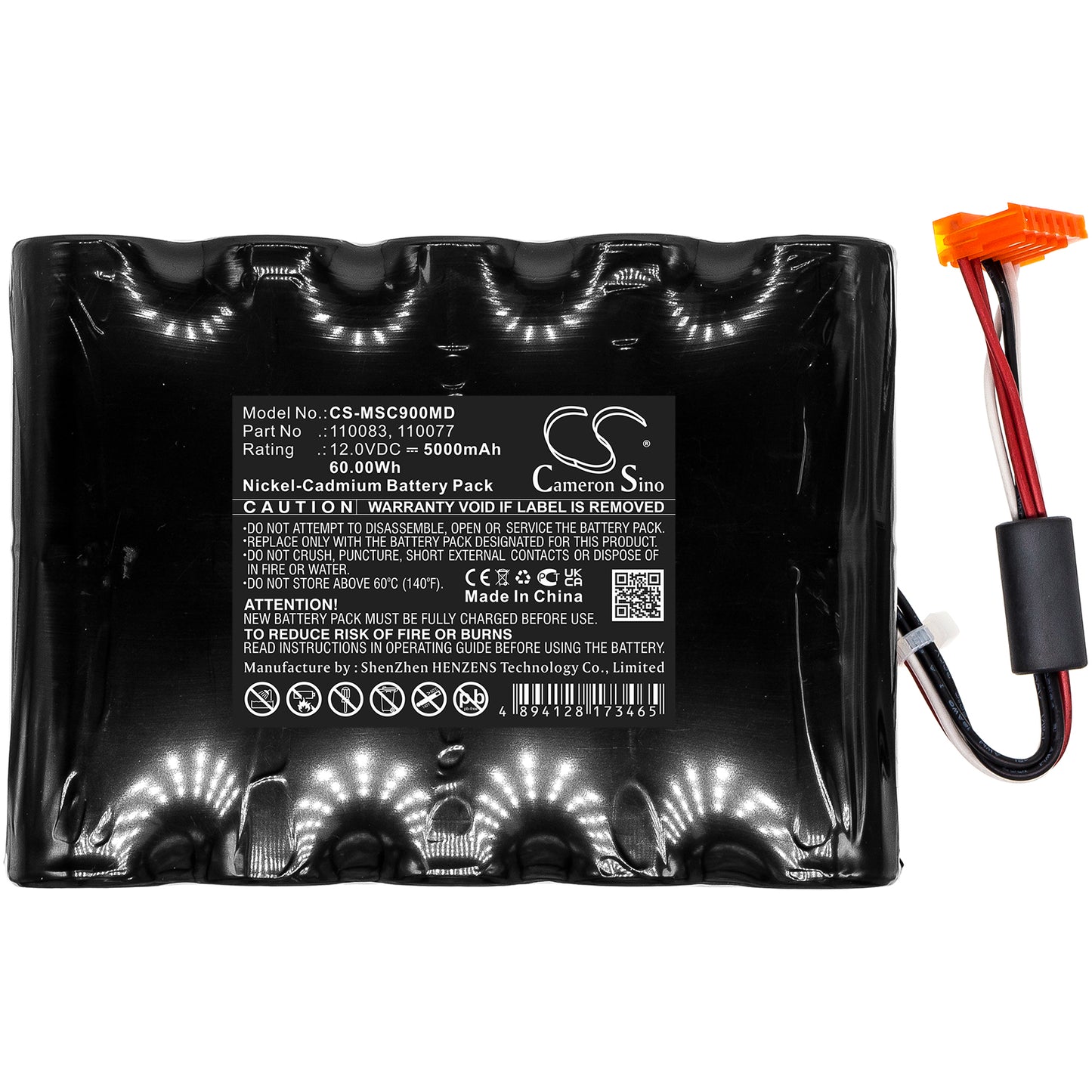 Battery for Siemens SC7000 / SC9000 Physiologic Monitor – 12.0V 5000mAh
