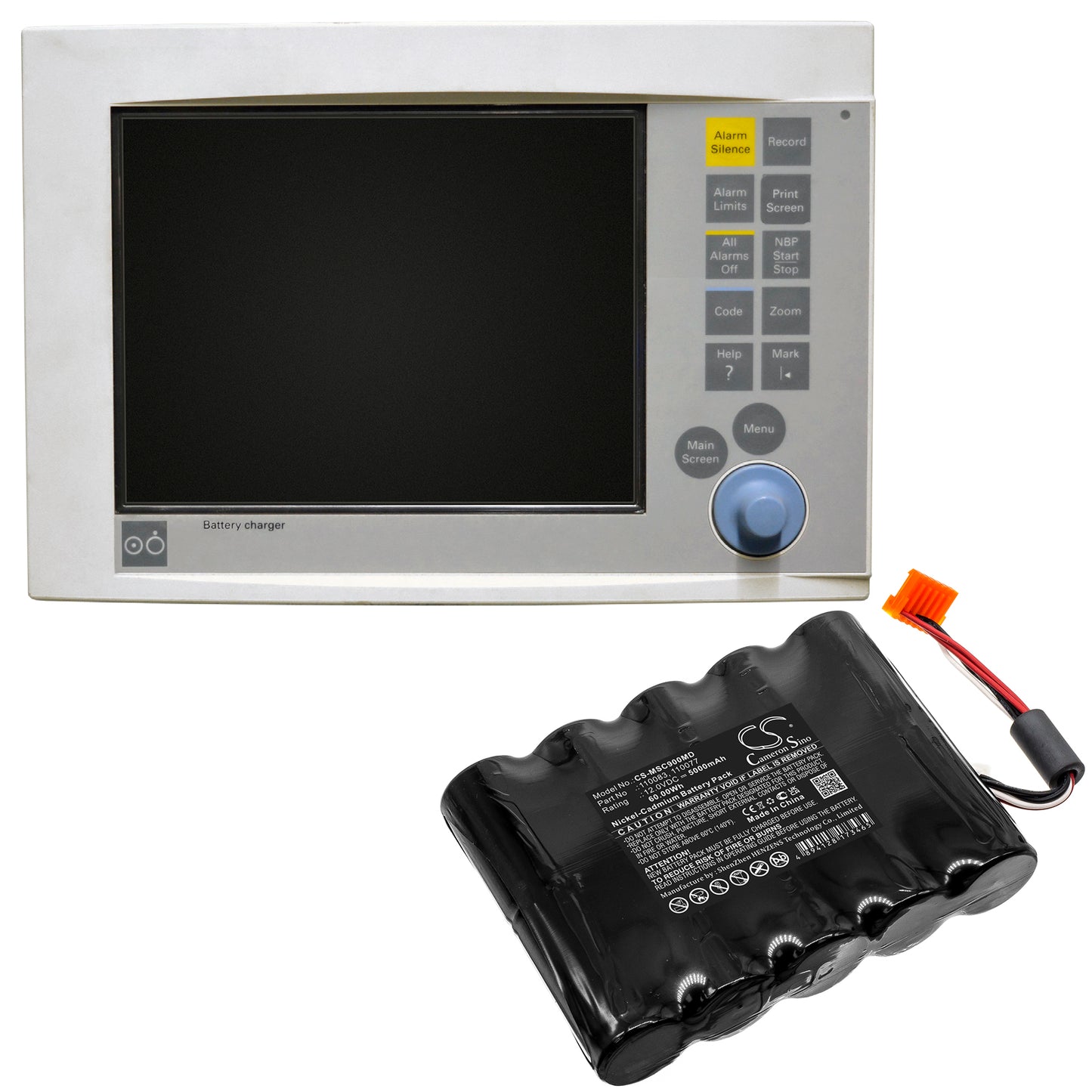 Battery for Siemens SC7000 / SC9000 Physiologic Monitor – 12.0V 5000mAh
