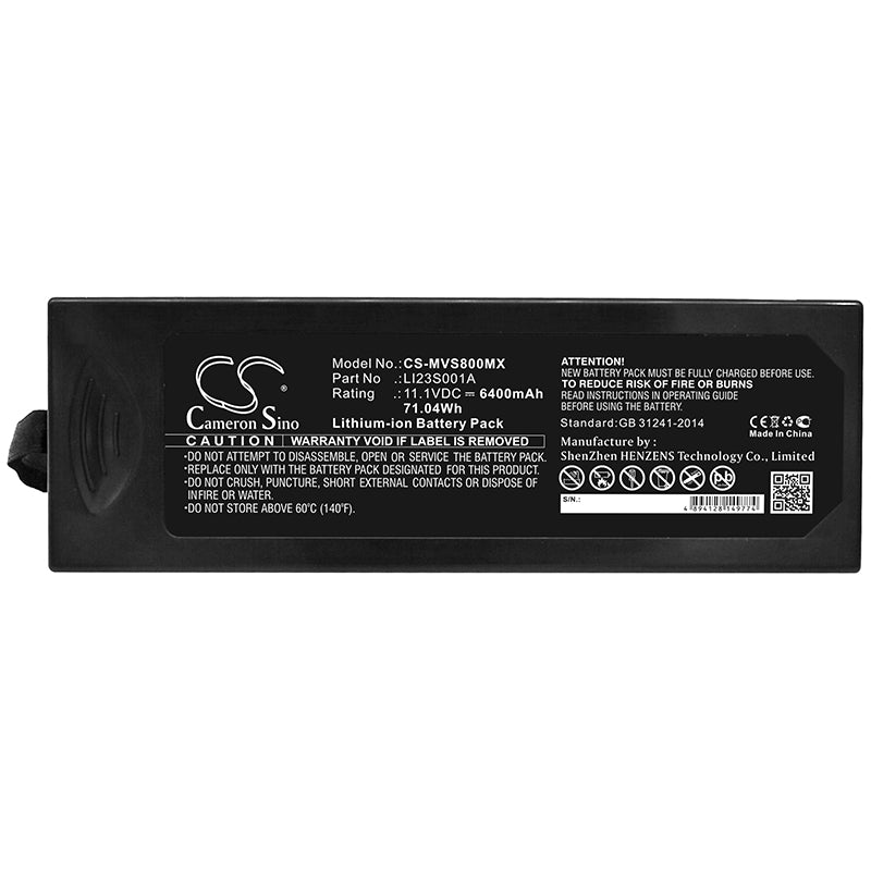 Battery for Mindray VS800 / WATO EX-20 / EX-25 / EX-30 / EX-35 / EX-50 / EX-55 / EX-60 / EX-65 / PM8000 / PM7000 / PM9000 – 11.1V 6400mAh