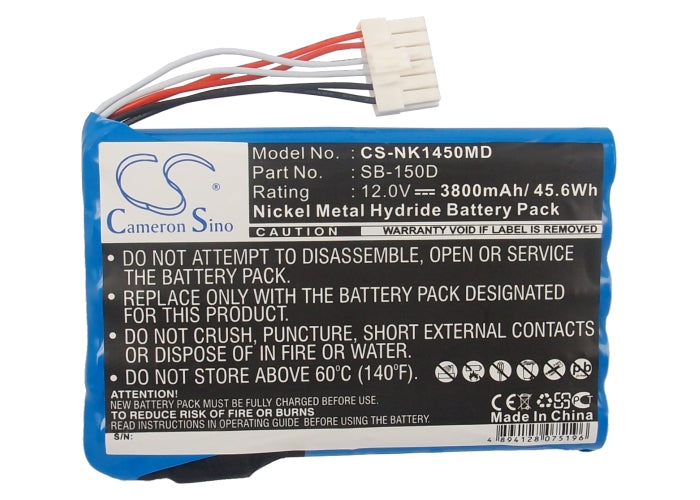 Battery for Nihon Kohden ECG-1500 / ECG-1510 / ECG-1560 / ECG-1550 / ECG-1550P / ECG-1400 / ECG-1450 / ECG-1550K / ECG-1500K / ECG-1530 – 12.0V 3800mAh