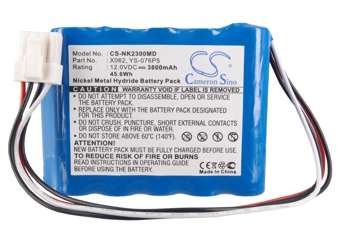 Battery for Nihon Kohden BSM-2300 Series / Lifescope i – 12.0V 3800mAh